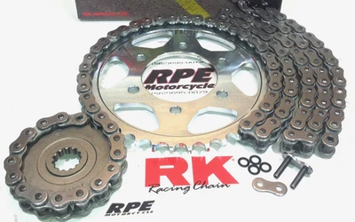 KIT DE CADENA Y PIÑONES KAWASAKI ZX10R ZX-10 ZX10 RK 525 ZXW 2004-2005 Foto 1 de 4