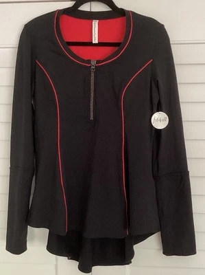 Ajuste 4u/Innovador Fácil de Usar 2_Mujer Talla Grande_Top de Entrenamiento_NUEVO CON ETIQUETAS_Negro y Rojo Foto 1 de 4