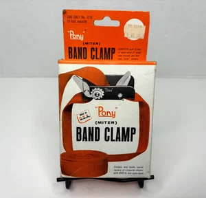 Vintage Pony Miter Band Clamp 1215 15 Ft Strap Capacity Nylon Band New NIB - Picture 1 of 9