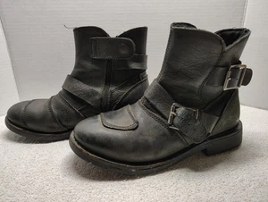 Speed and Strength American Beauty Moto Damenstiefel Stiefeletten schwarz Leder 7 - Bild 1 von 14