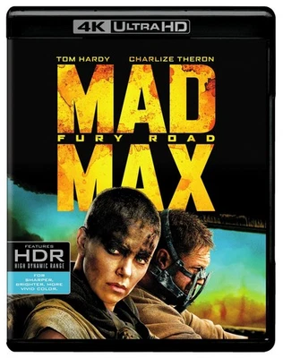 Mad Max: Fury Road (4K Ultra HD) (4K UHD Blu-ray) Tom Hardy (US IMPORT) - Image 1 of 3