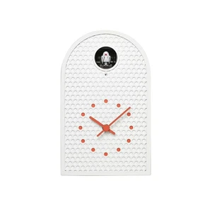 Lemnos COO Cuckoo Clock Wall & Tabletop White Birdhouse Perforated Metal Mesh - Picture 1 of 5