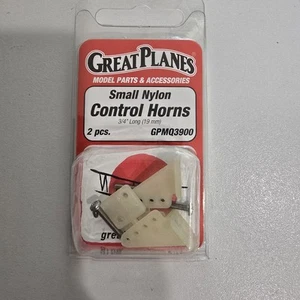 Great Planes Nylon Control Horns Small (2) 3/4" long (19mm) GPMQ3900 - Picture 1 of 5