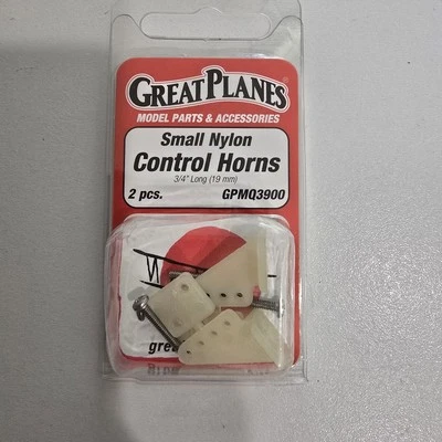Great Planes Nylon Control Horns Small (2) 3/4" long (19mm) GPMQ3900 - Image 1 of 4