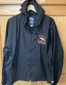 VTG Super Bowl 33 Broncos Men's Med. Pro Player Windbreaker Back To Back Logo - Picture 1 of 10