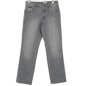 Vintage Wrangler Texas Jeans Straight Stretch Grey Mens Qi3 Size W32 L30 - Picture 1 of 8