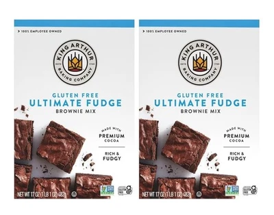 King Arthur, mezcla de brownie de caramelo sin gluten, 17 onzas (paquete de 2) Foto 1 de 4