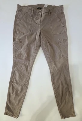 Pantalones cargo para mujer J Crew talla 8 City Fit caquis pantalones de bolsillo tostados Foto 1 de 4
