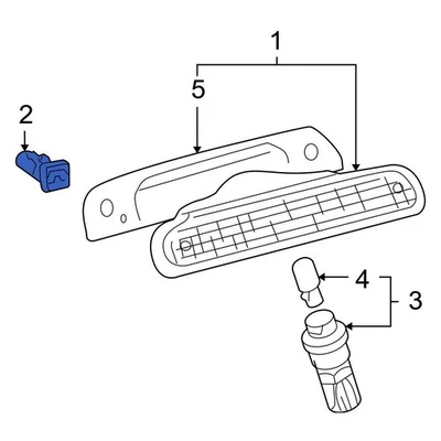 For Toyota Highlander 01-07 Toyota Center High Mount Stop Light Grommet Foto 1 de 2