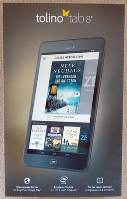 tolino tab 8‘‘ eBook Reader, Tablet, sehr guter Zustand! - Bild 1 von 3