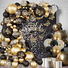 Party Balloons Reusable Latex Black And Gold Balloons Arch Garland Decorations۩