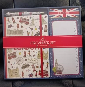 London Organiser Set by Milly Green, Notebook, ToDo List, Rollerball Pen, Desk - Picture 1 of 6