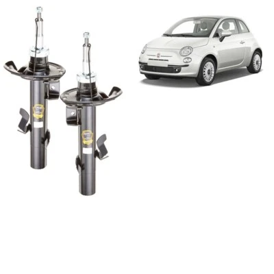 GOPARTS KIT 2 AMMORTIZZATORI ANTERIORI DESTRO SINISTRO PER FIAT 500 (312) DAL 2007