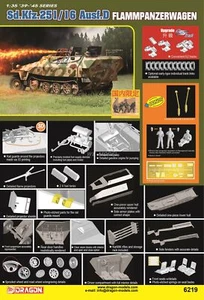 Dragon 6219 1/35 Sd. Veicolo 251/16 Ausf.D carro armato a fiamma model kit aggiornamento - Foto 1 di 1