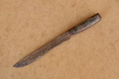 Antique Ancient Primitive Knife Hunting Battle Blade Marked Signed 1911 1900's - Image 1 of 4