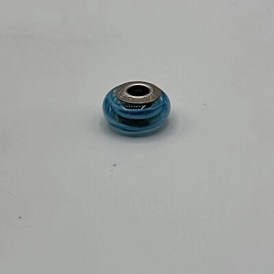 Cuentas de cristal de Murano Chamilia 925 azul y blanco Foto 1 de 4