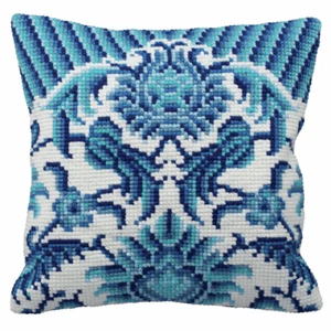 Collection d'Art Cross Stitch Kit: Cushion: Zelliges (Left) - Picture 1 of 1