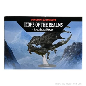 D&D Icons of the Realms: Dragón de Plata Adulto Nuevo en Caja - Imagen 1 de 2