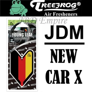 Treefrog Wakaba Young Leaf New Car German Flag Air Freshener JDM Car Auto - Picture 1 of 3