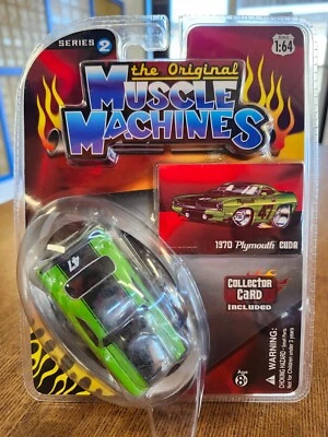 2008 Action Racing Muscle Machines S2 1970 Plymouth Cuda in green w/RR - Image 1 of 3