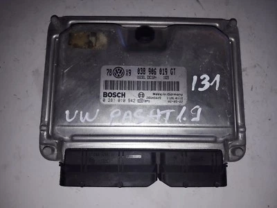 Unidad de control del motor - Ecu 0281010942 038906019Gt para VW Passat o A4 1.9 Tdi 131 - Imagen 1 de 4