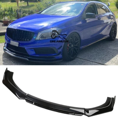 Lower Front Bumper Lip Spoiler Splitter For Mercedes Benz A-Class W177 A180 AMG - Image 1 of 4