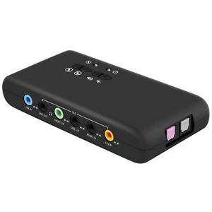 Carte Son Externe USB 7.1 8 canaux Boîte à Son USB 7.1 Canal Jusqu'à 8 Haut-p... - Photo 1/7