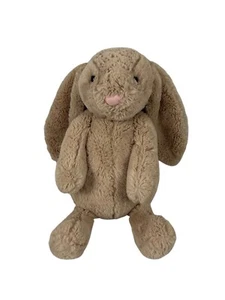 Jellycat Bunny Plush Bashful Rabbit Tan Doll 14” Soft Cute Cuddle Baby Kids EUC - Picture 1 of 6