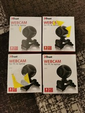 Trust Exis Webcam 0.3 Megapixel Black USB Video Plug & Go For Pc & Laptop