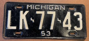 Targa MICHIGAN 1953 - Foto 1 di 2