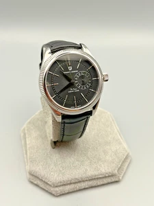 Orologio uomo data automatica Subacqueo Zaffiro 200 Vera Pelle mov Seiko Scatola - Foto 1 di 19