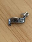 .925 Freedom Saying Sterling Silver Jewelry Charm 