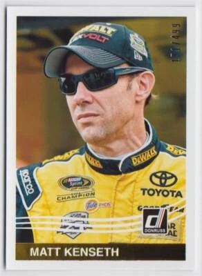 2017 Panini Donruss 1984 Retro Gold Foil #178 Matt Kenseth 171/499 - Image 1 of 2