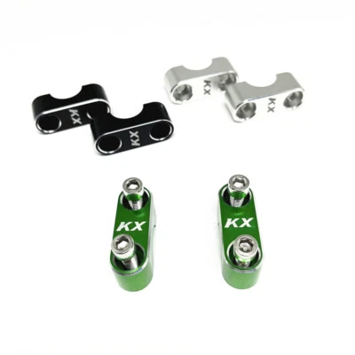 KX Logo Hand Bar Clamp Cover Mount For KAWASAKI KX112 2022 KX85 KX65 2009-2022 — 第 1/4 张图片