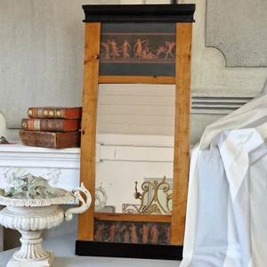Biedermeier Spiegel, 19.JH. Kirschbaum mit mythologischen Szenen - Bild 1 von 15
