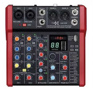 E-lektron A28 DSP FX Studio Audio Mixer 6-Channel with Bluetooth USB Record - Picture 1 of 6