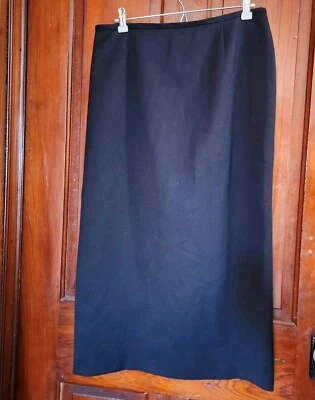 Peter Nygard черный линия Midi юбка размер 12 назад разрез  - Изображение 1 из 4