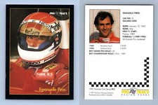 Emanuelle Pirro #51 Formula 1 Pro Trac's 1991 Premier Racing Card