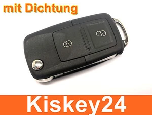 2 botones llave plegable de repuesto para VW Golf 4 IV llave de coche llave inalámbrica - Imagen 1 de 5