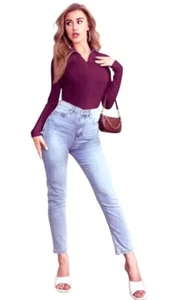 NEW BCBG MAXAZRIA JAXIN ZIP UP LS SWEATER TOP SIZE S $230 - Picture 1 of 10