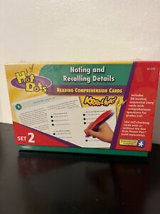 Hot Dots Reading Comprehension Cards Set 2 Noting Recalling Details Educational