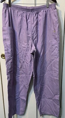 Unisex Purple Scrub Pants by Tafford Medical Prof Uniform XL Elastic waistband - Image 1 of 4