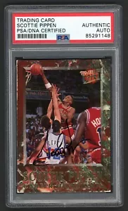 SCOTTIE PIPPEN 1992-93 ULTRA #12 AUTOGRAPH "FLEER STAMPED" AUTOGRAPH CARD PSA - Picture 1 of 2