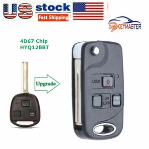 3B Flip Remote key Fob 4D67 Chip para Lexus ES330 RX330 RX350 2004-2008 HYQ12BBT - Imagen 1 de 4