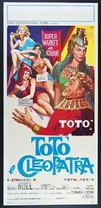 locandina film TOTO' E CLEOPATRA Totò Magalì Noel Moira Orfei 1963 1a edizione - Picture 1 of 1