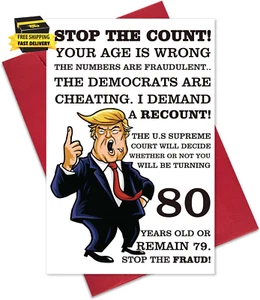 Funny 80Th Birthday Card, Hilarious 80 Years Old Birthday Card Gift for Friends, - Picture 1 of 5