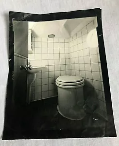 Lavandino comò bagno aereo faggio fotostat faggio corpo file vintage 8x10 - Foto 1 di 3