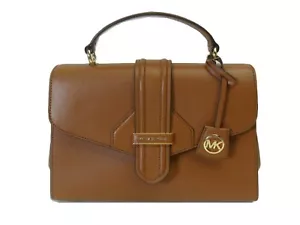Michael Michael Kors Bleecker Umhängetasche Gepäck Leder Top Griff Neu - Bild 1 von 6