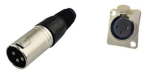 (1 OGNUNO) PROCRAFT PC-TX004 3 PIN XLRM supporto cavo e PXLRFP 3 PIN XLRF D tipo - Foto 1 di 1