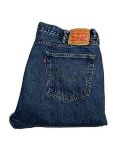 Levis 505 Mens Blue Jeans 42x30 (actual 42x29.5) straight EUC - Picture 1 of 9